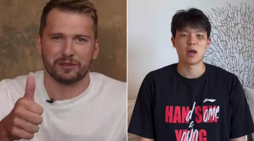 “熊貓”楊瀚森上線！視頻連線東契奇：打趣想要其手機(jī)號(hào)！